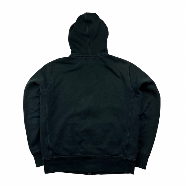 Ralph Lauren Black Thick Cotton Zipped Hoodie - Medium