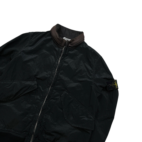 Stone Island 2009 Navy Nylon Metal Bomber Jacket - Medium