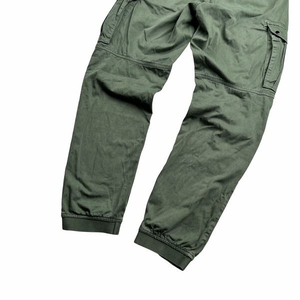 Stone Island 2021 Green RE T Cargo Trousers - Medium