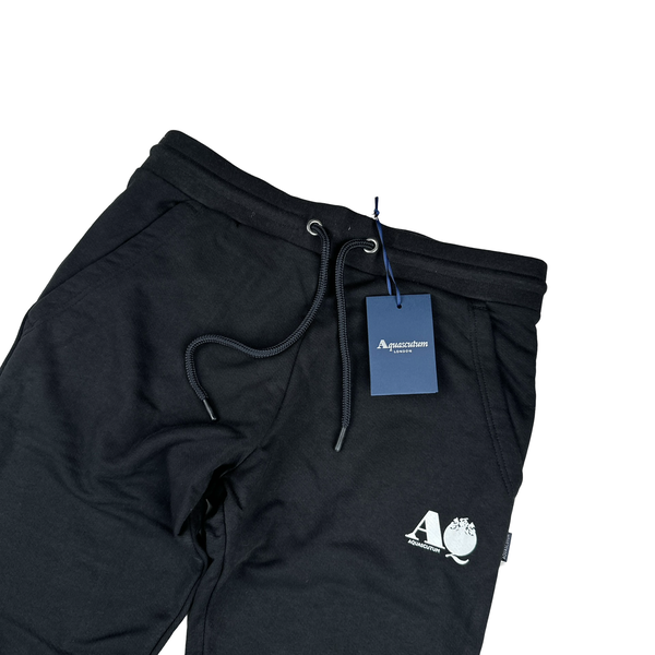 Aquascutum Cotton Slim Fit Spellout Joggers - Medium