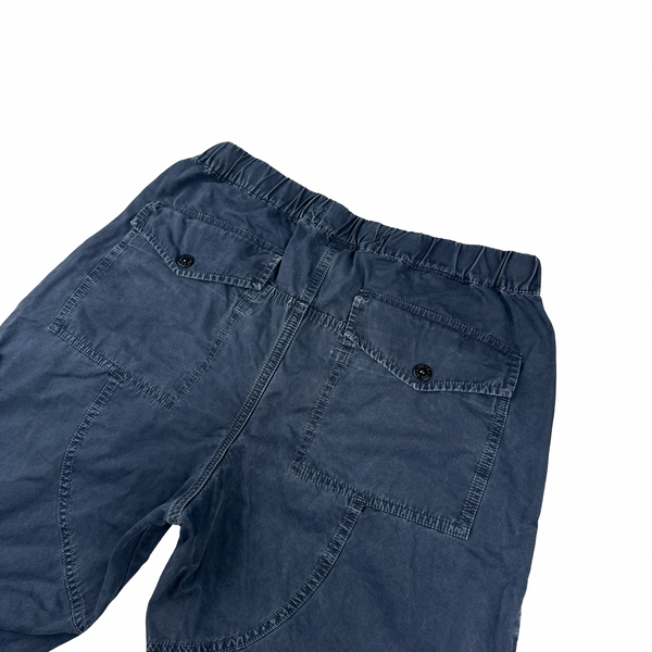 Stone Island 2018 Blue Cotton Shorts - Small