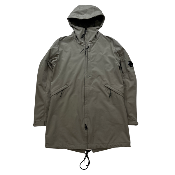 CP Company Tan Fishtail Soft Shell Parka - Small – Mat's Island