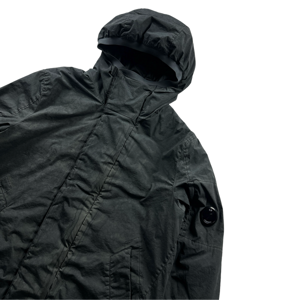 CP Company Grey Nycra Lens Viewer Hooded Jacket - XL