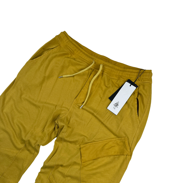 CP Company Yellow RE-Colour Spellout Joggers - XXL
