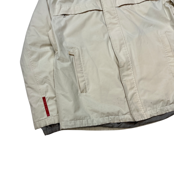 Prada Ivory Goretex Parka Jacket- Large