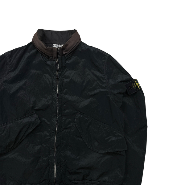 Stone Island 2009 Navy Nylon Metal Bomber Jacket - Medium