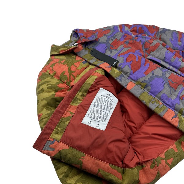 Stone Island 2022 Heritage Camo Down Filled Puffer Jacket - Small