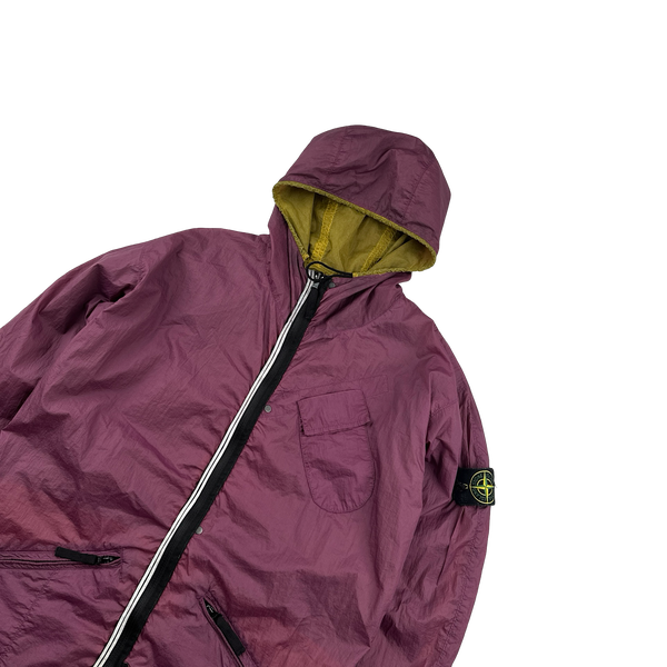 Stone Island 2010 Rare Hyperlight Nylon Reversible Green/Purple Jacket - Medium