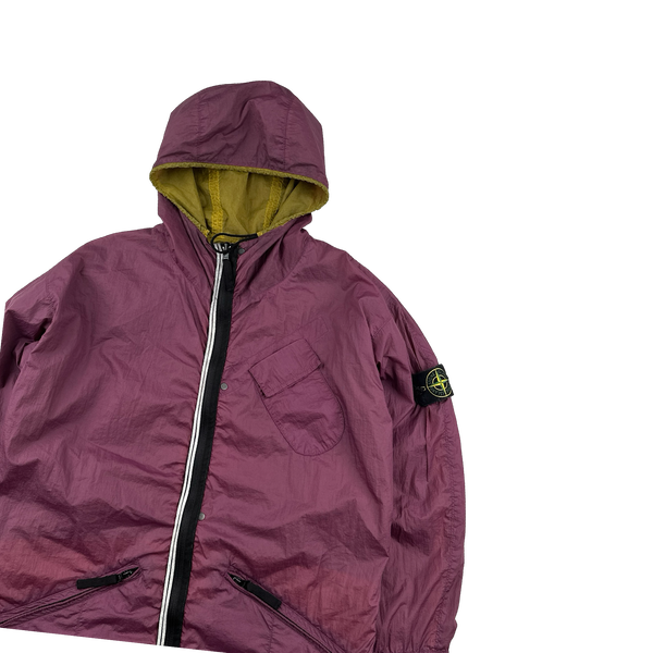 Stone Island 2010 Rare Hyperlight Nylon Reversible Green/Purple Jacket - Medium