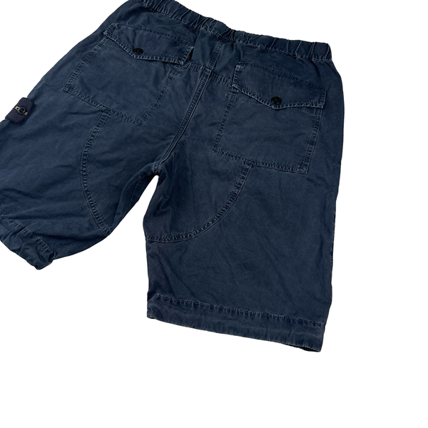 Stone Island 2018 Blue Cotton Shorts - Small