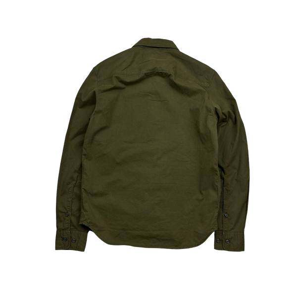 CP Company Khaki Cotton Overshirt - Small