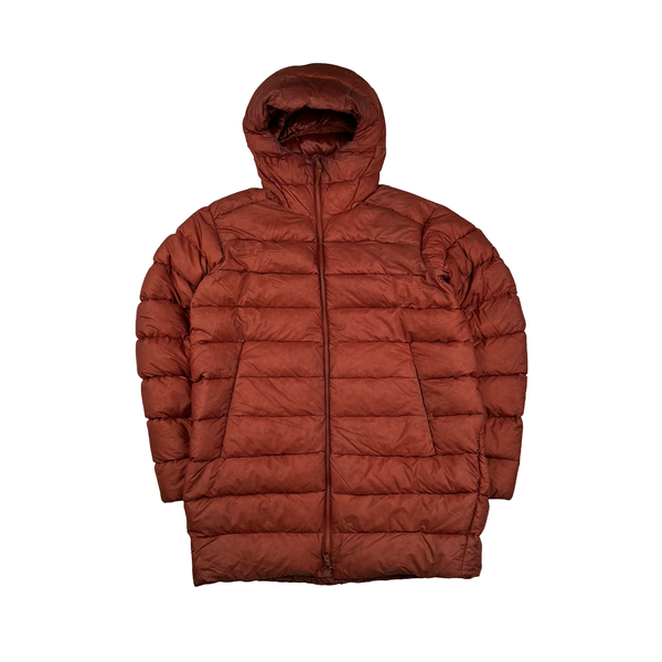 Arcteryx Orange Piedmont Down Parka Hooded Puffer Jacket - Medium