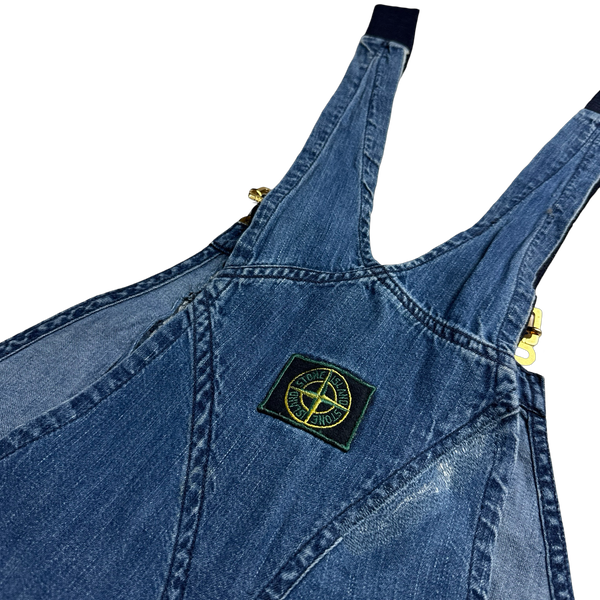 Stone Island Vintage 80s Green Edged Overalls - Small