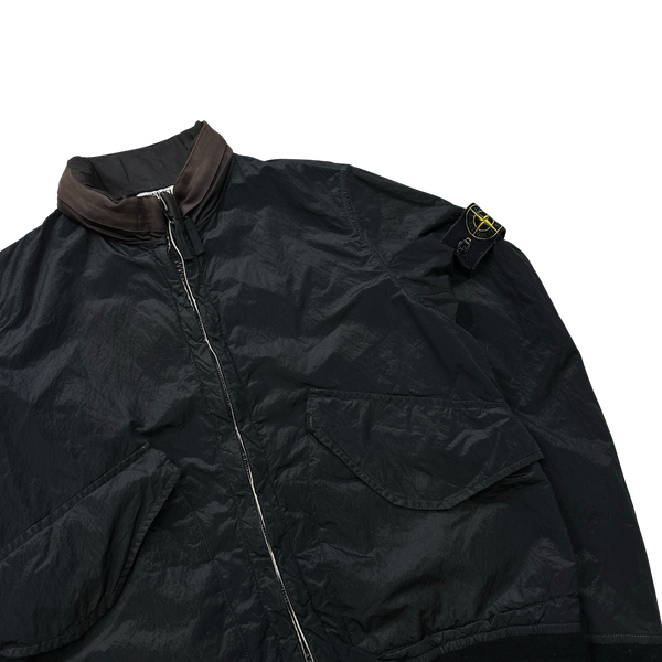 Stone Island 2009 Navy Nylon Metal Bomber Jacket - Medium