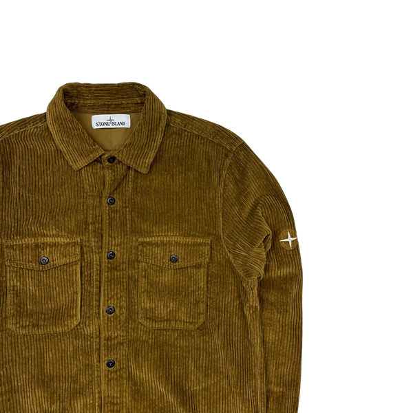 Stone Island AW2020 Brown Jumbo Cord Shirt - Medium – Mat's Island