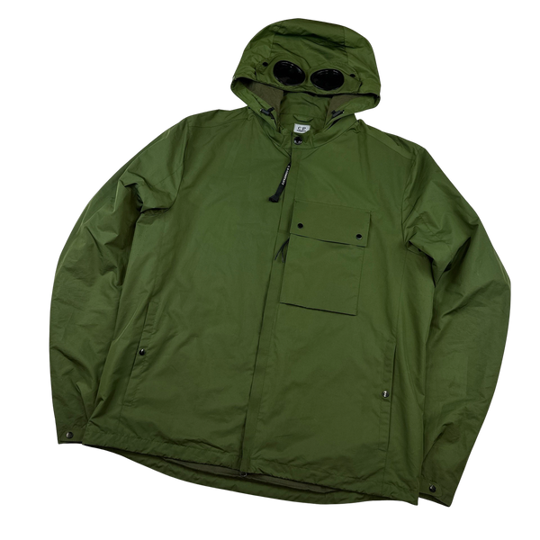 CP Company Green Micro M Goggle Jacket - XXL