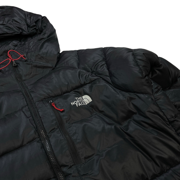 North Face Black 700 Fill Hooded Down Puffer Jacket - Large