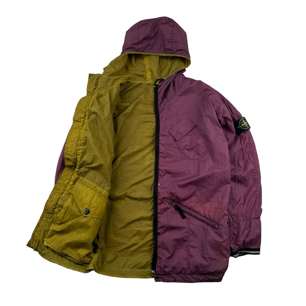 Stone Island 2010 Rare Hyperlight Nylon Reversible Green/Purple Jacket - Medium