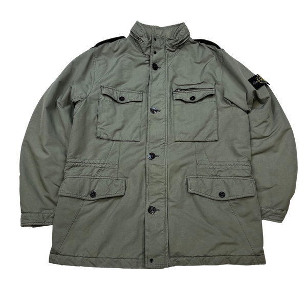 Stone Island Olive Green David TC Quilted Jacket - XXL