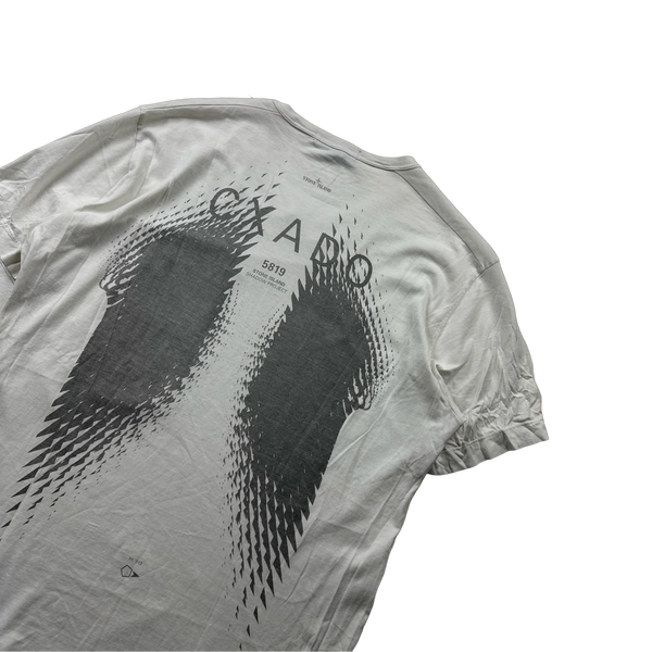 Stone Island 2010 White Shadow Project CXADO Graphic T-Shirt - Medium