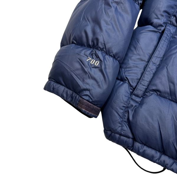 North Face Navy 700 Fill Nuptse Puffer Jacket - Large