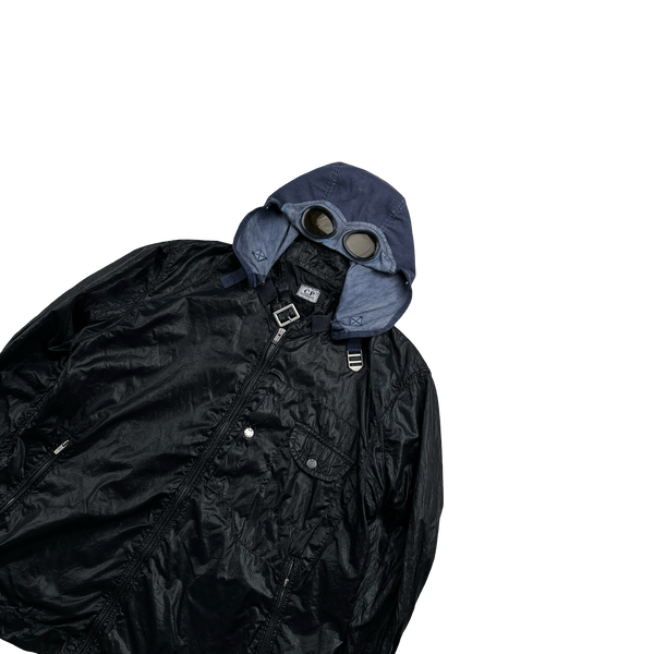 CP Company 2000s Nylon Denim Hood Jacket - Medium