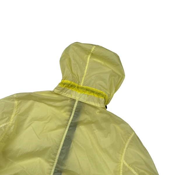 Stone Island Yellow Lamy Flock Hooded Jacket - Small