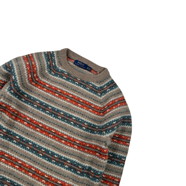 Ralph Lauren Wool Knit Folk Style Jumper - XS