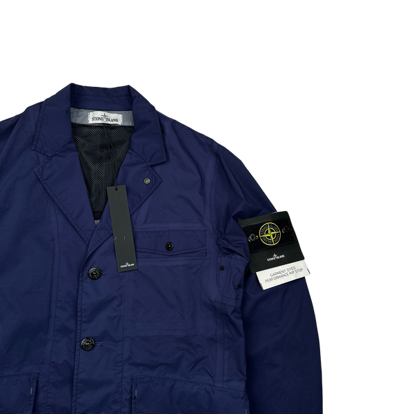 Stone Island 2014 Navy Garment Dyed Performance Rip Stop Jacket - Large