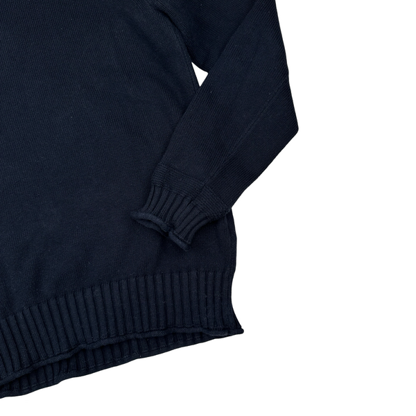 Stone Island 2022 Navy Wool Roll Neck Jumper - Medium