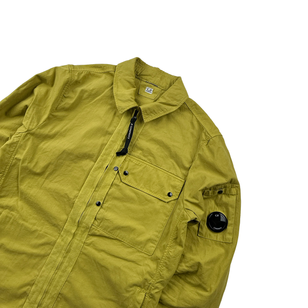 CP Company Yellow Cotton Lined Overshirt - XS