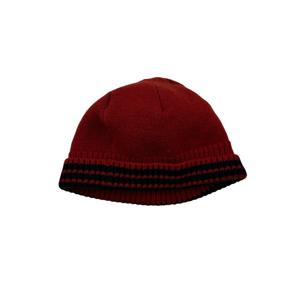 Stone Island Red Thick Beanie Hat