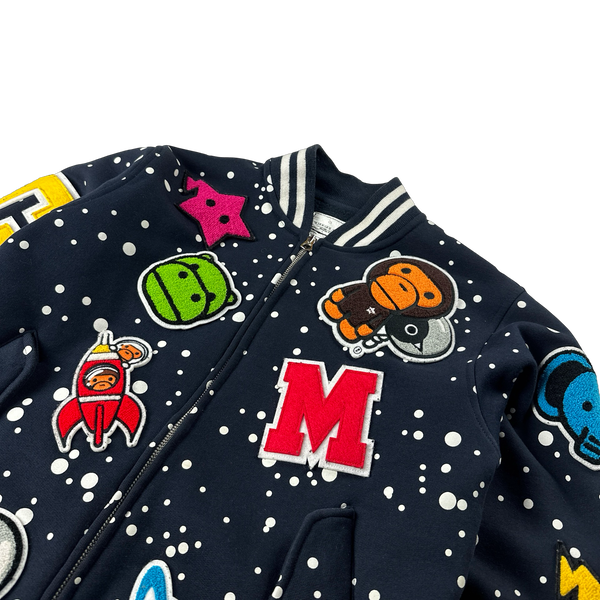 BAPE Baby Milo Varsity Space Patch Jumper - Small