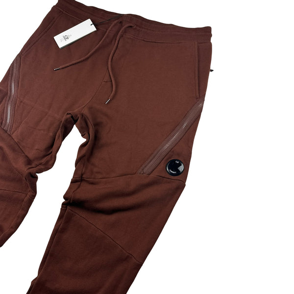 CP Company Brown Diagonal Raised Fleece Sweatpants - XXL