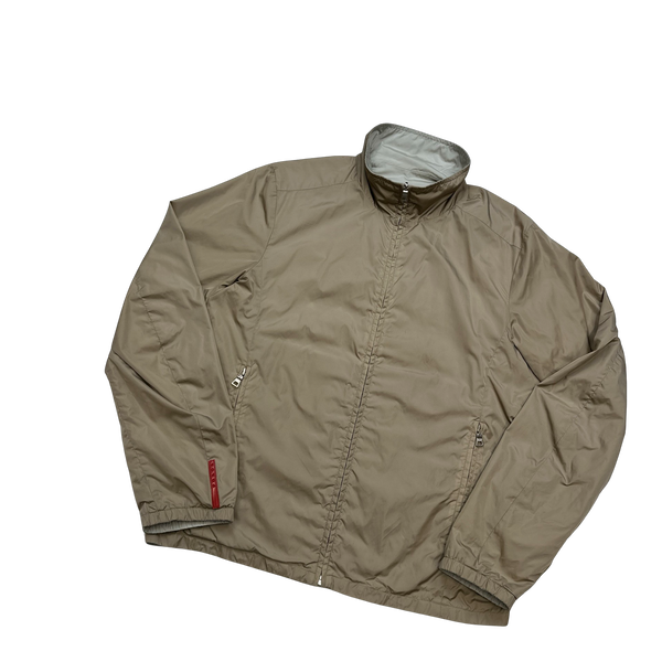 Prada Beige/Camel Reversible Jacket - Large