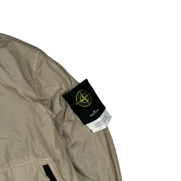 Stone Island 2023 Brown Garment Dyed Crinkle Reps Jacket - Medium