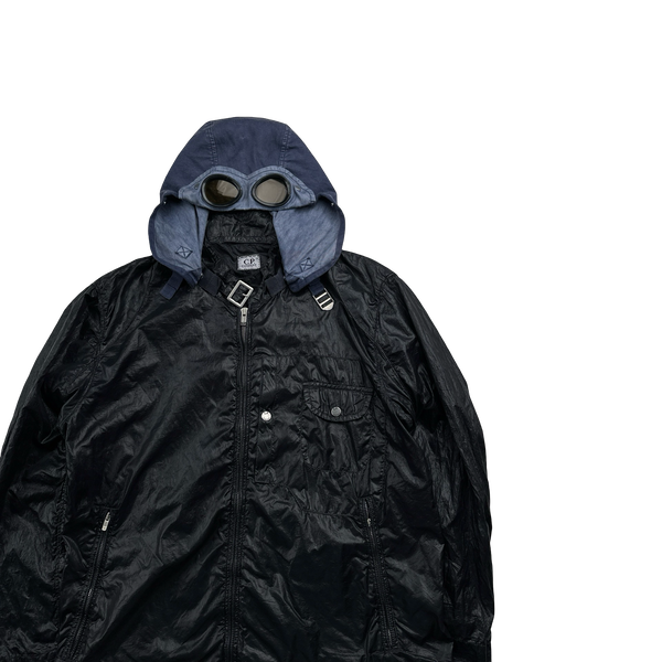 CP Company 2000s Nylon Denim Hood Jacket - Medium