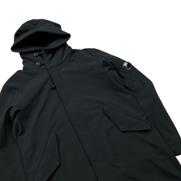 CP Company Black Fleece Lined Fishtail Soft Shell Parka - Small – Mat's ...