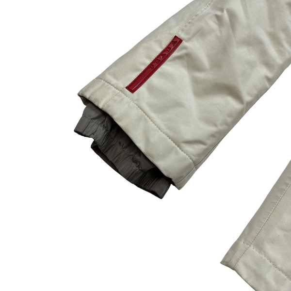 Prada Ivory Goretex Parka Jacket- Large