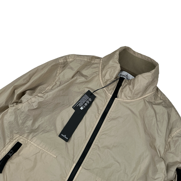 Stone Island 2023 Brown Garment Dyed Crinkle Reps Jacket - Medium