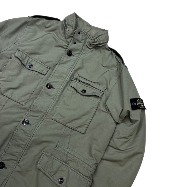 Stone Island Olive Green David TC Quilted Jacket - XXL