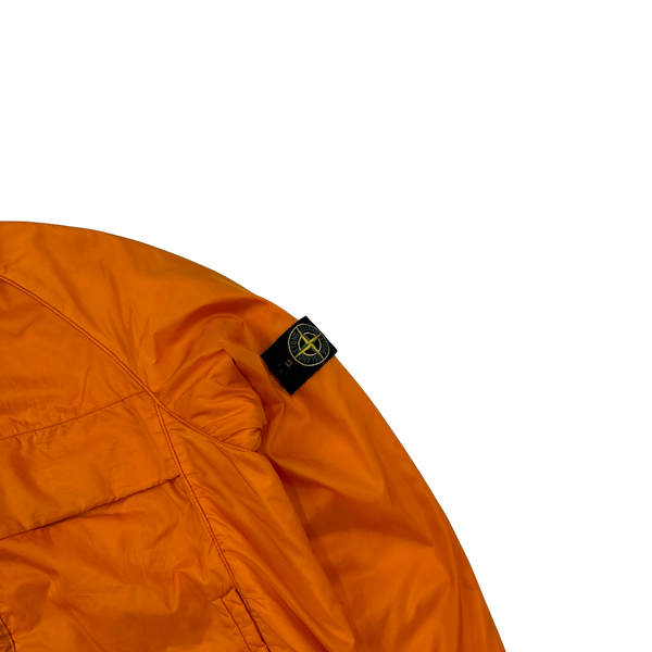 Stone Island 2000s Orange Fleece Lined Vintage Jacket - Small