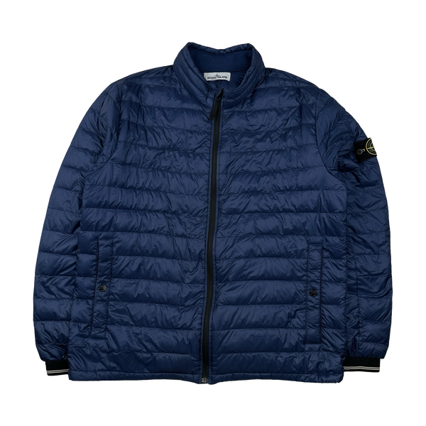 Strone Island 2015 Blue Micro Rip Stop 7 Den/Down Jacket - XXL