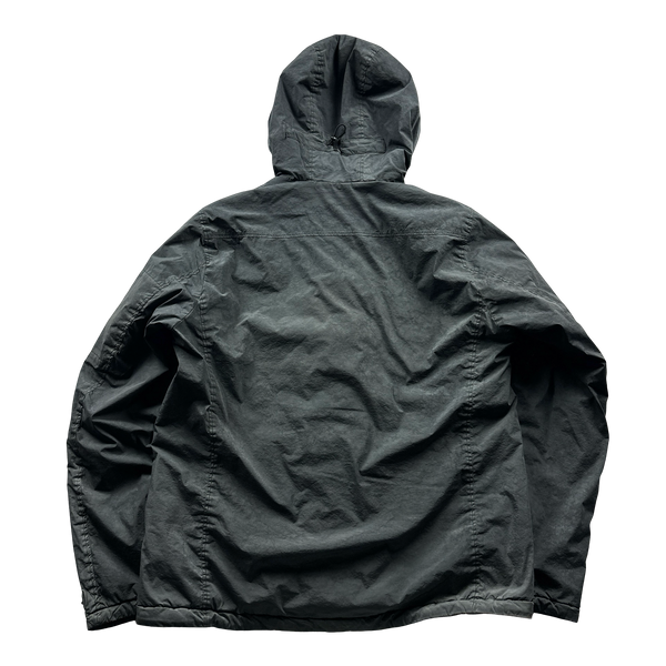 CP Company Grey Nycra Lens Viewer Hooded Jacket - XL