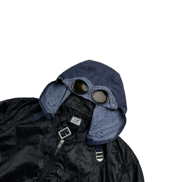 CP Company 2000s Nylon Denim Hood Jacket - Medium