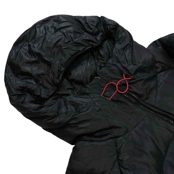 North Face Black 700 Fill Hooded Down Puffer Jacket - Large