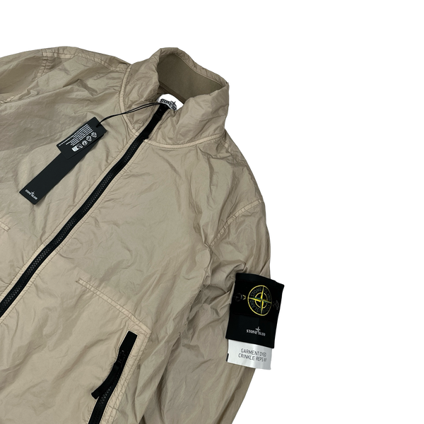 Stone Island 2023 Brown Garment Dyed Crinkle Reps Jacket - Medium