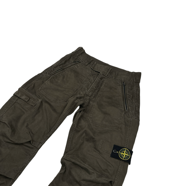 Stone Island 2007 Thick Cotton Cargo Trousers - 30"