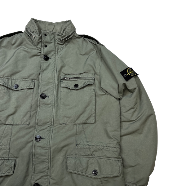 Stone Island Olive Green David TC Quilted Jacket - XXL