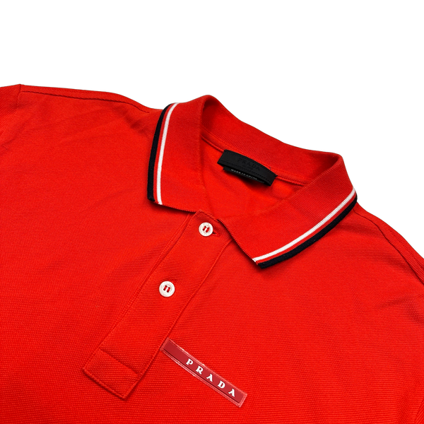 Prada red shirt best sale